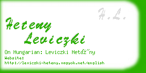 heteny leviczki business card
